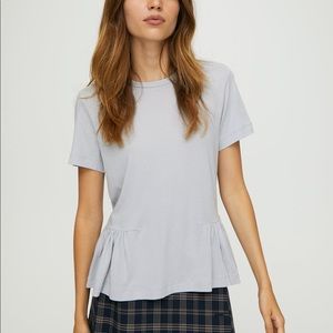 Aritzia peplum tee